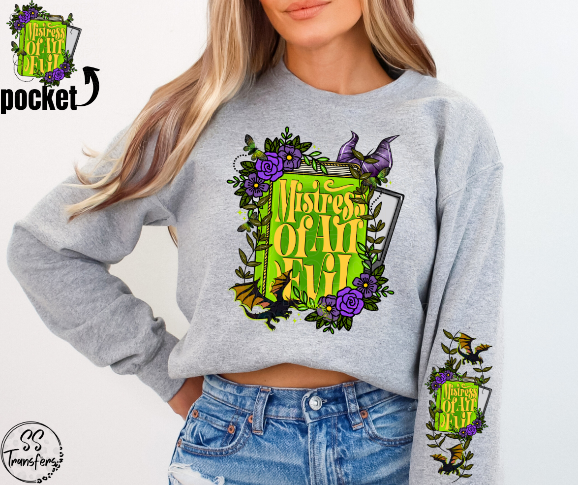Mistress of all Evil (w/Sleeve Option) DTF Transfer