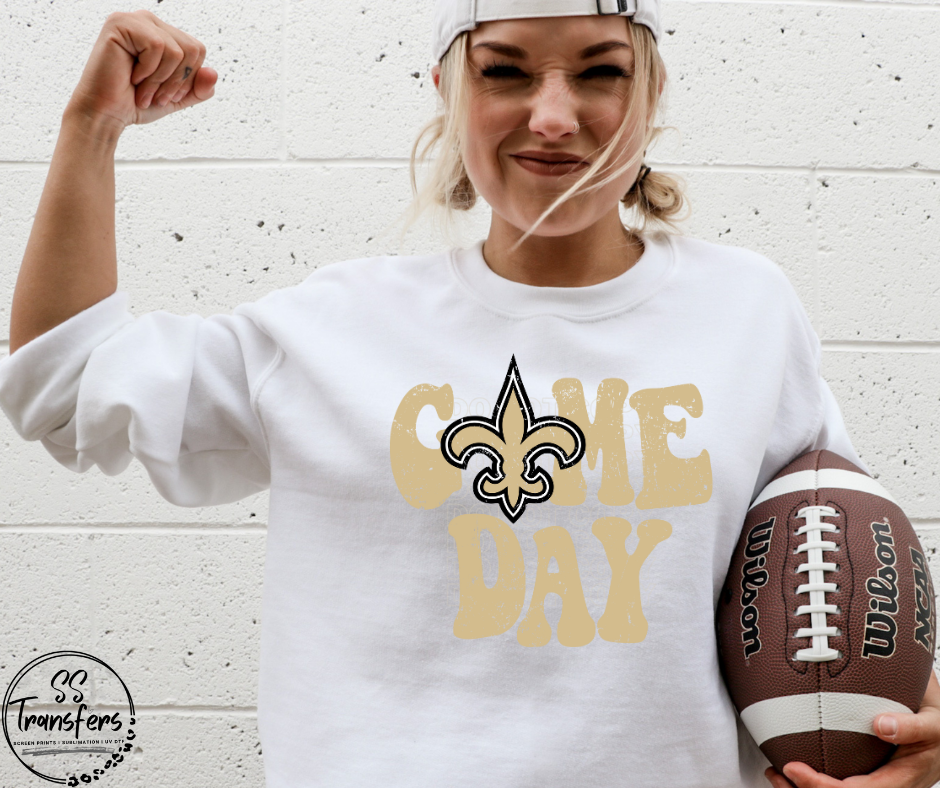Vintage Game Day New Orleans DTF Transfer