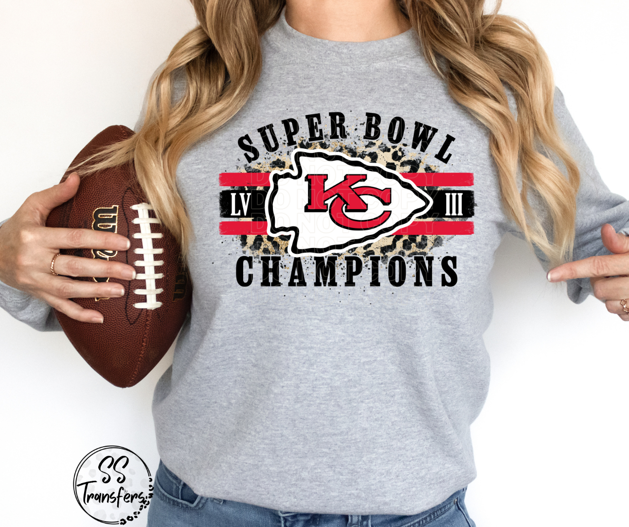 SB Champs Leopard DTF Transfer