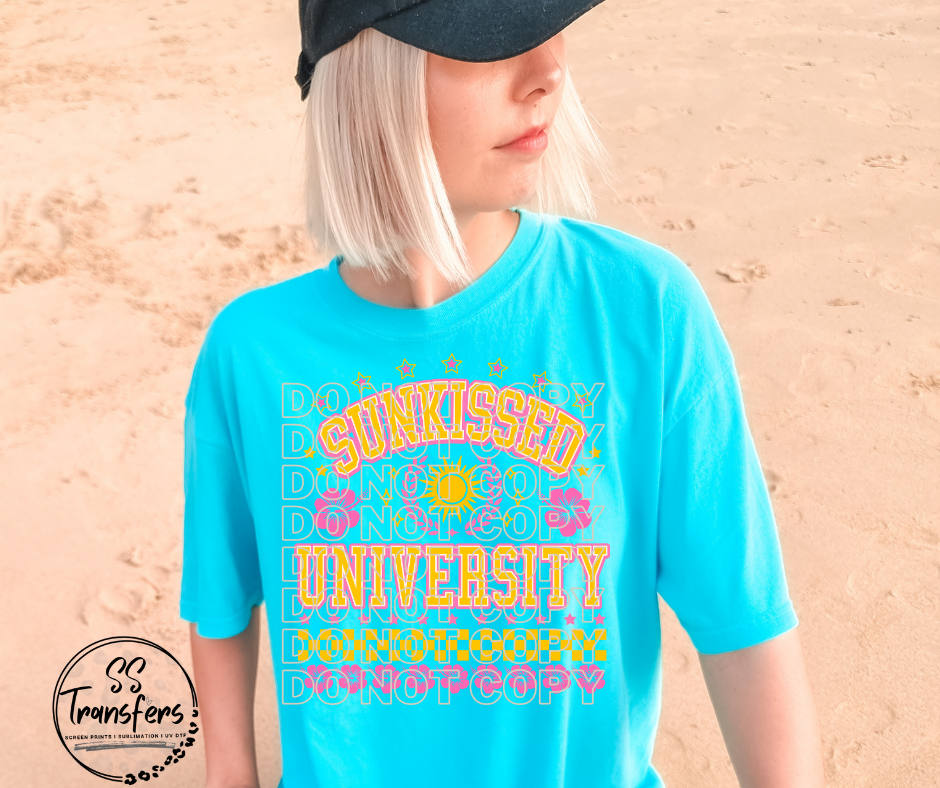 Sunkissed University DTF Transfer