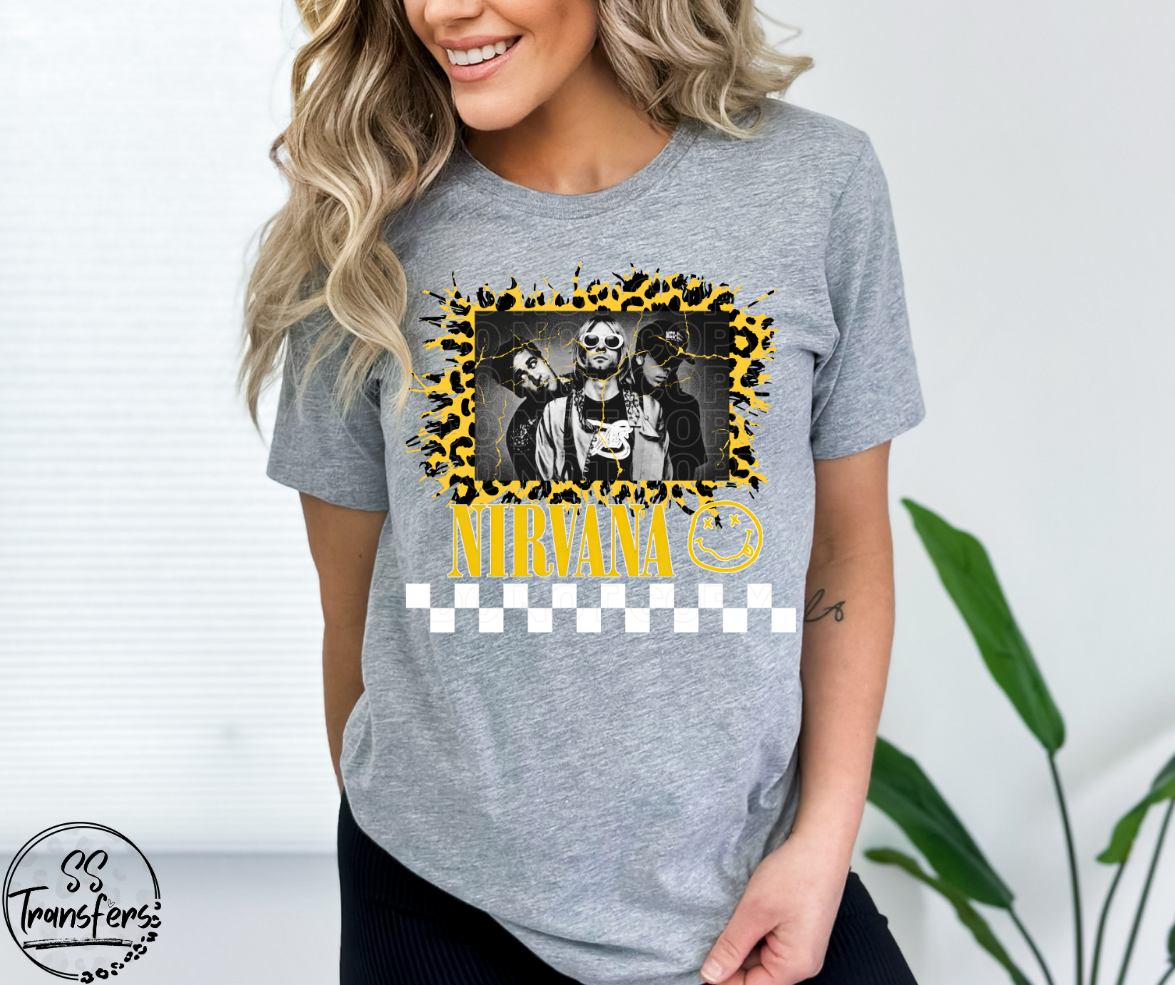 N Checkered DTF Transfer