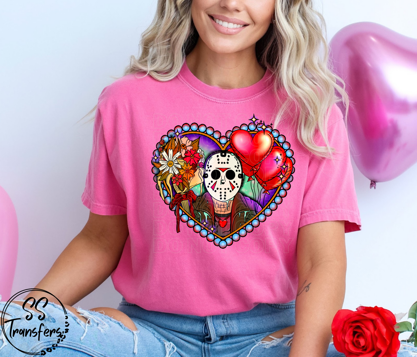 Scary Guy Heart (Multiple Options) DTF Transfer