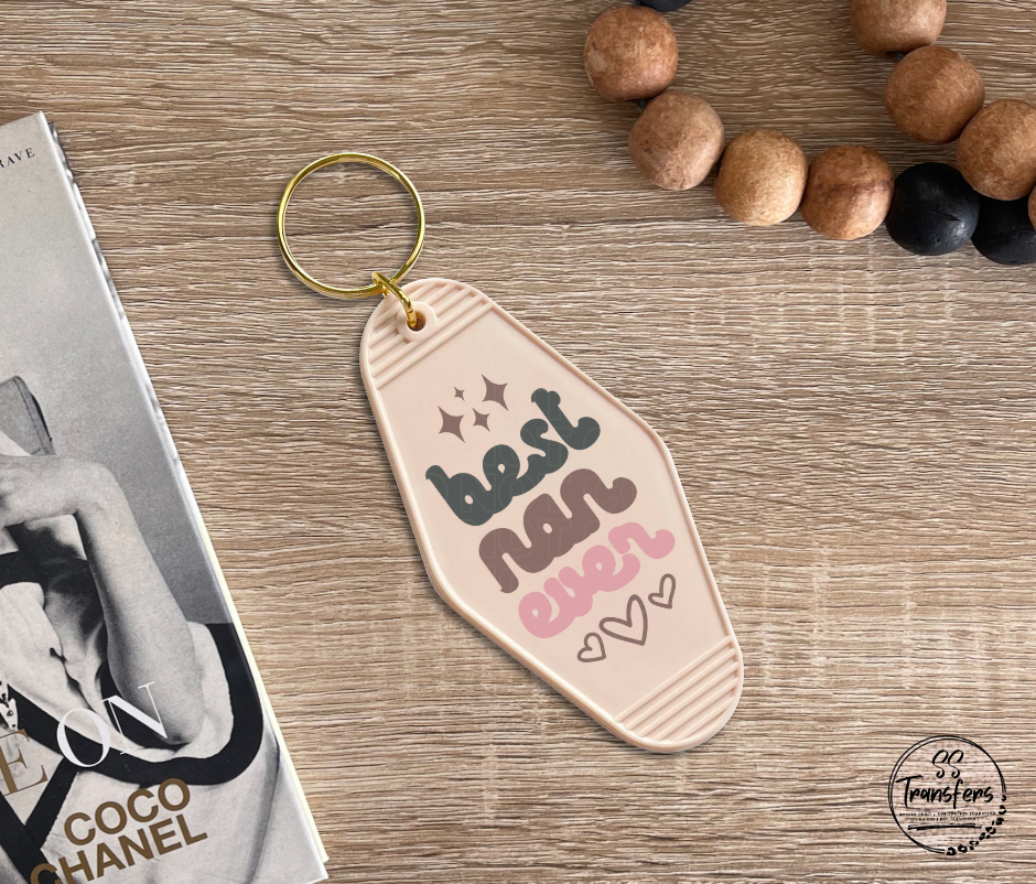 Best Nan Ever UV Motel Keychain
