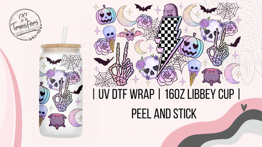 Pastel Spooky Libbey UV Wrap