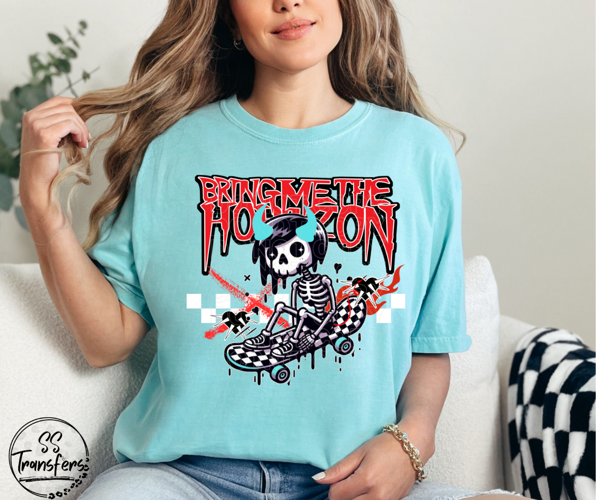 Horizon Skateboard DTF Transfer