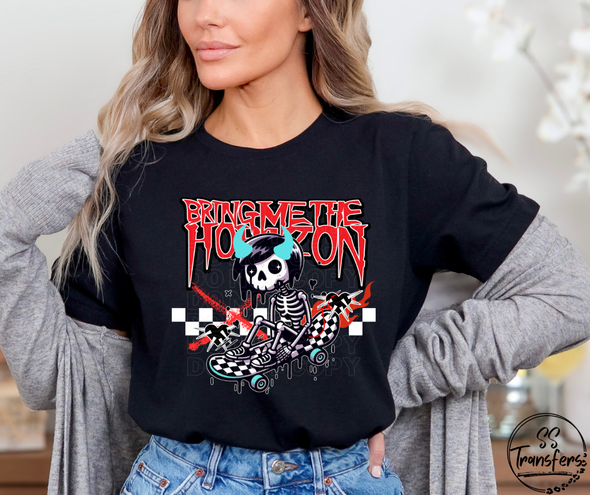 Horizon Skateboard DTF Transfer