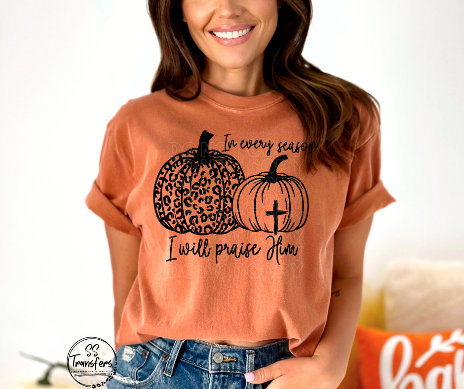 Praise Him Every Season (Multiple Colors) DTF Transfer