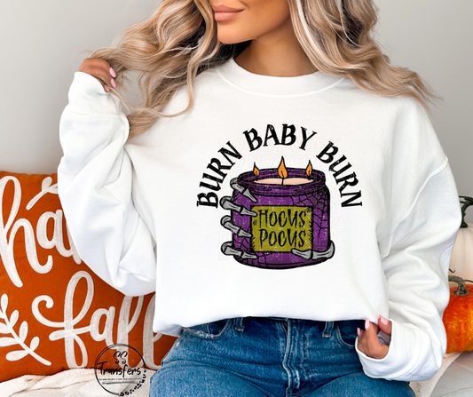 Burn Baby Burn (pocket included) DTF Transfer