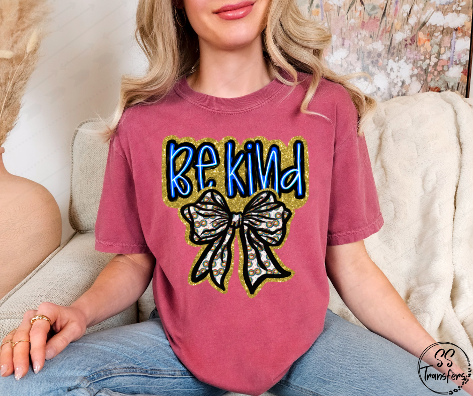 Be Kind Bow Autism (Multiple Choices) DTF Transfer