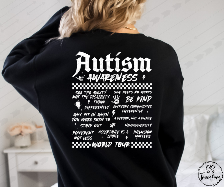 Autism Awareness World Tour DTF Transfer