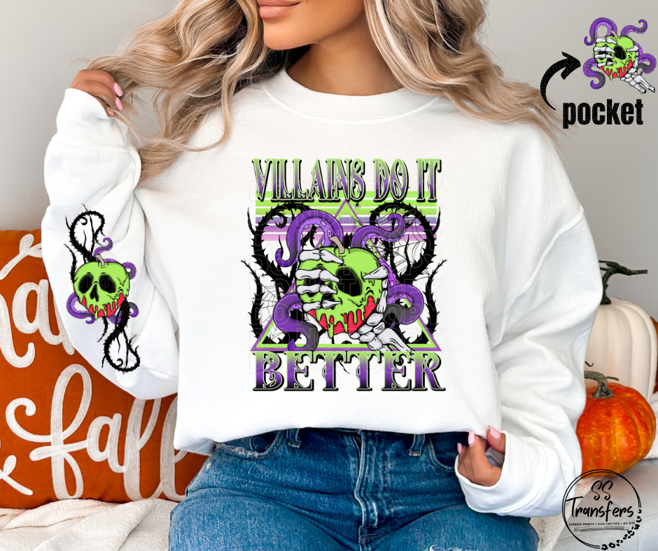 Villains Do It Better (w/ Sleeve Option) DTF Transfer