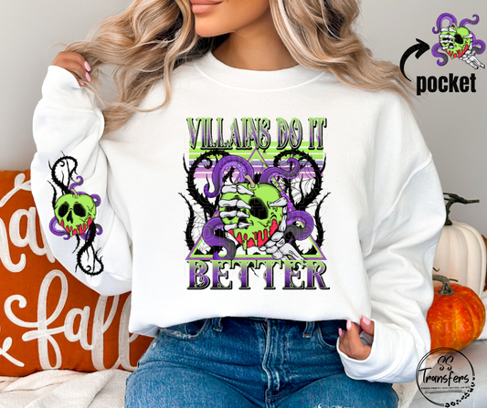 Villains Do It Better (w/ Sleeve Option) DTF Transfer