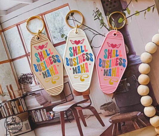 Small Business Mama UV Motel Keychain