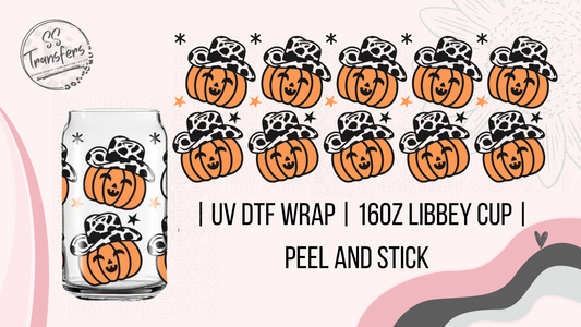 Cowboy Pumpkin Libbey UV Wrap