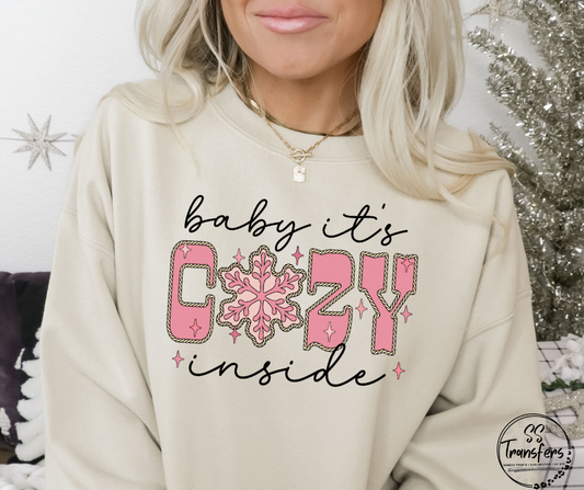 Baby It's Cozy Inside DTF Transfer