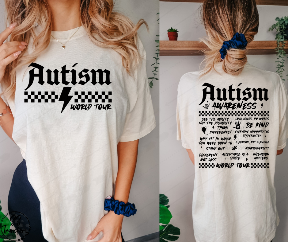 Autism Awareness World Tour DTF Transfer