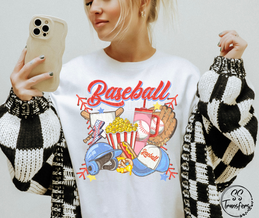 Vintage Baseball DTF Transfer