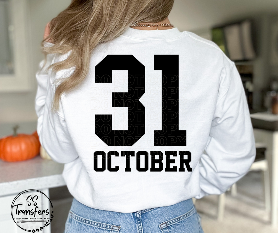 Colorful Spooky Babe (Front and Back Options) DTF Transfer