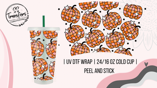 UV DTF Cup Wrap 24oz Cold Cup Tapered No Hole Don't Look Back Sunshine  Mental Health Self Care Positive Quotes Glass Wrap Sublimation 