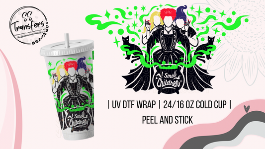 UV DTF Cup Wrap 24oz Cold Cup Tapered No Hole Don't Look Back