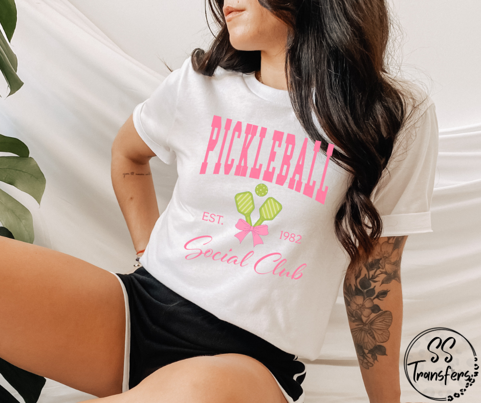 Pickleball Social Club DTF Transfer
