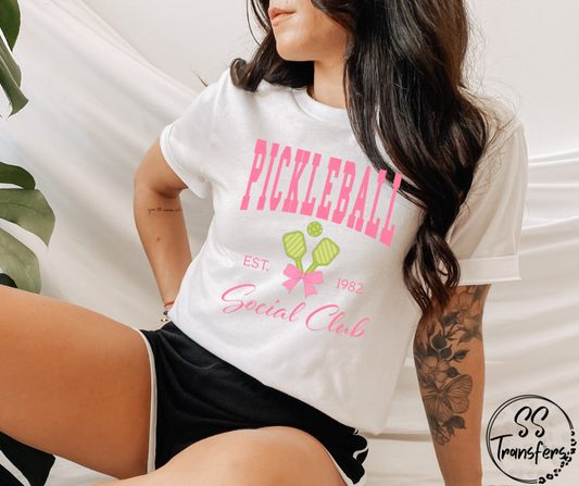 Pickleball Social Club DTF Transfer