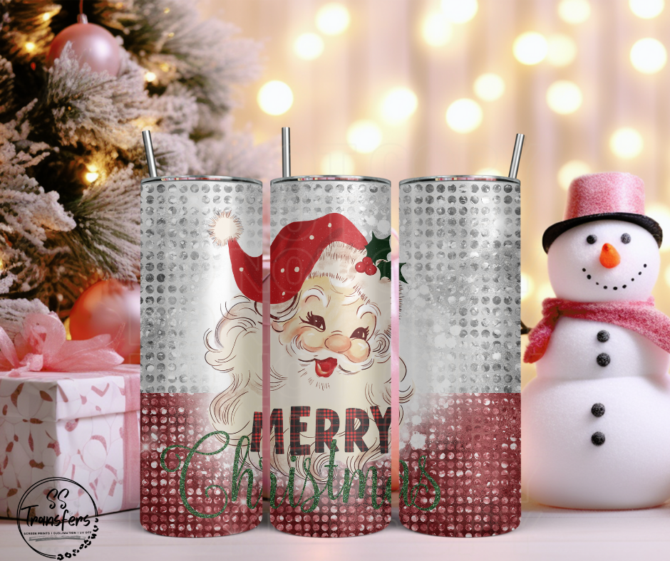 Vintage Santa Merry Christmas (Multiple Options) Sub Tumbler Transfer