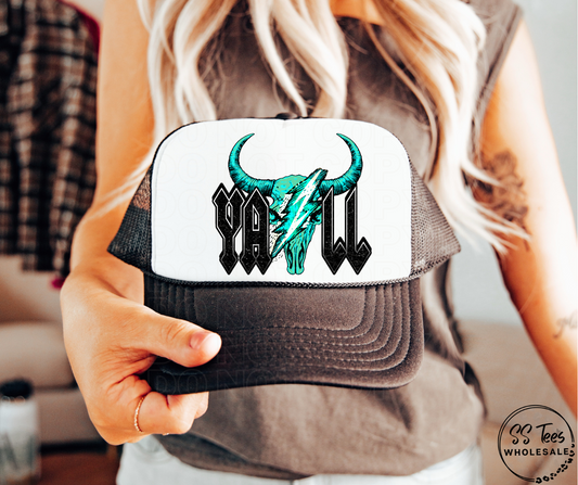 Ya'll Longhorn Hat DTF/Sub Transfer