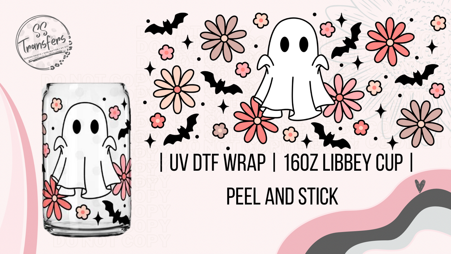 Ghost Flowers Libbey UV Wrap