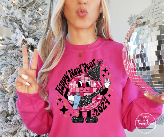 Happy New Year '24 DTF Transfer