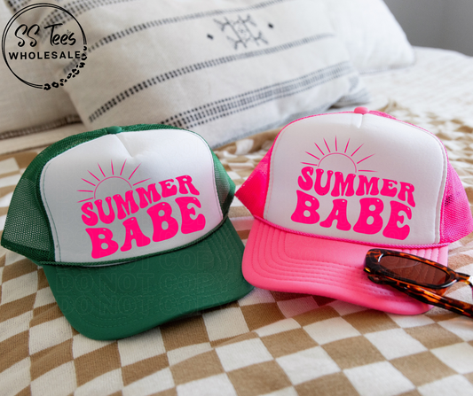 Summer Babe Hat DTF/Sub Transfer