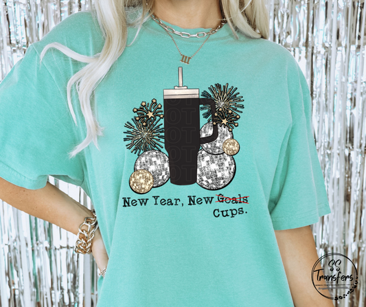 New Year, New Cups DTF Transfer