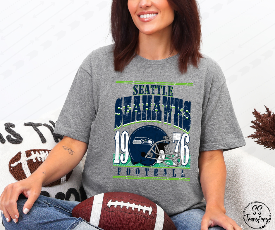 S Hawks Vintage DTF Transfer