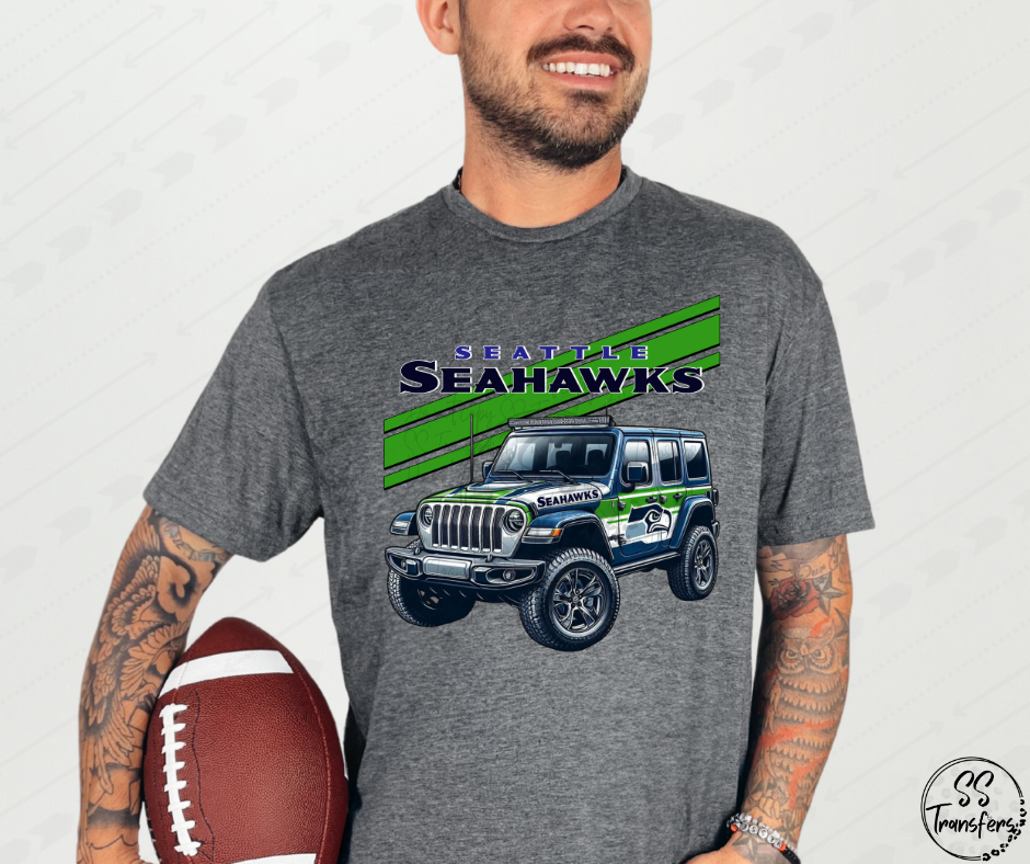 S Hawks Jeep DTF Transfer