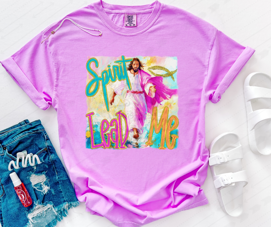 Spirit Lead Me Watercolor DTF Transfer