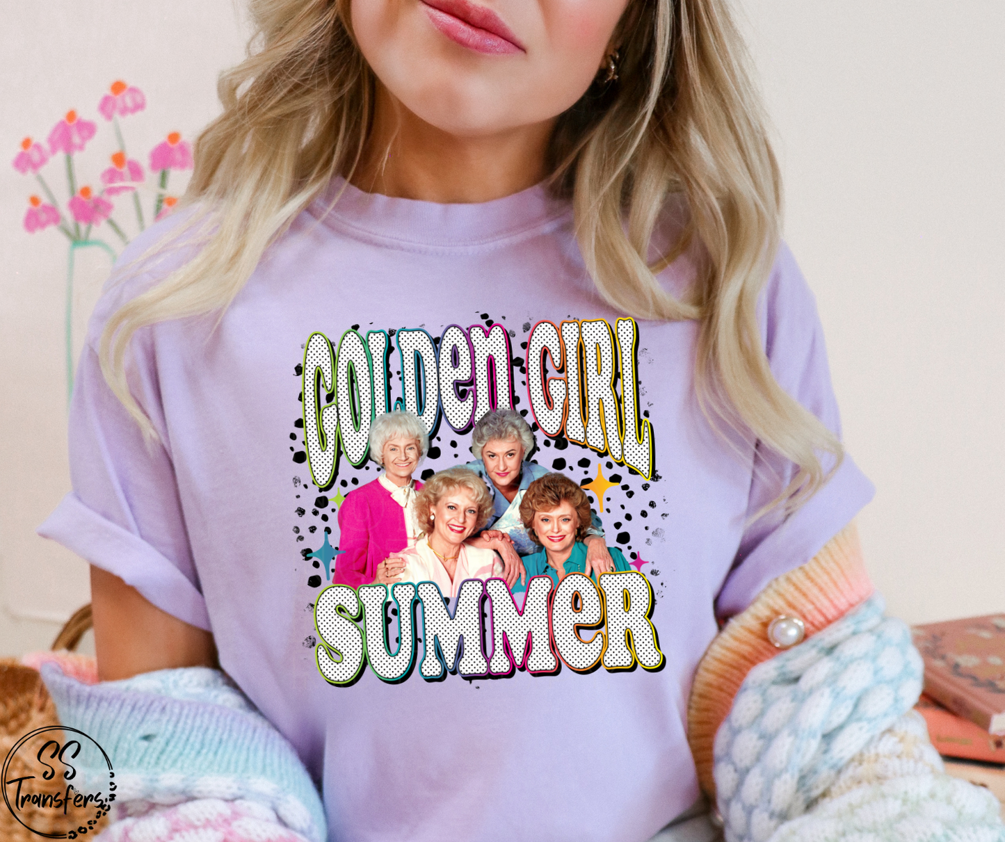 Golden Summer DTF Transfer