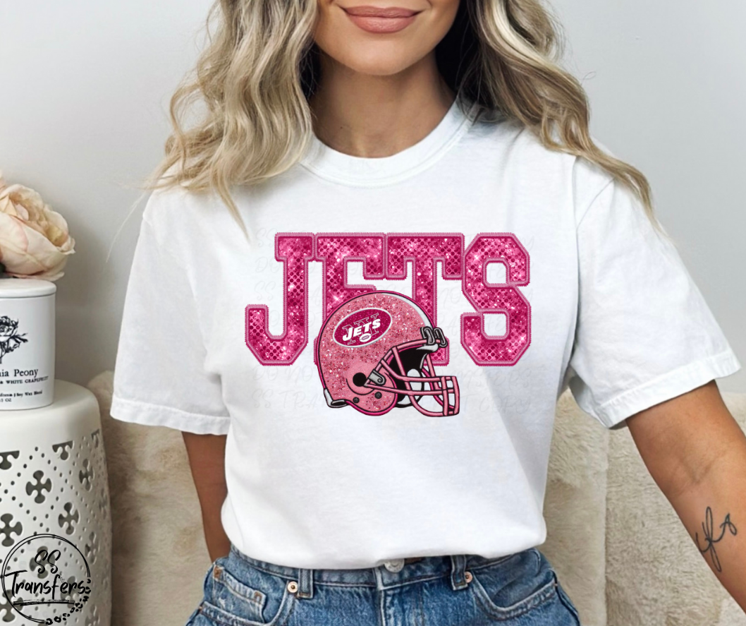 Pink Pro Teams (All Teams Avail) DTF Transfer