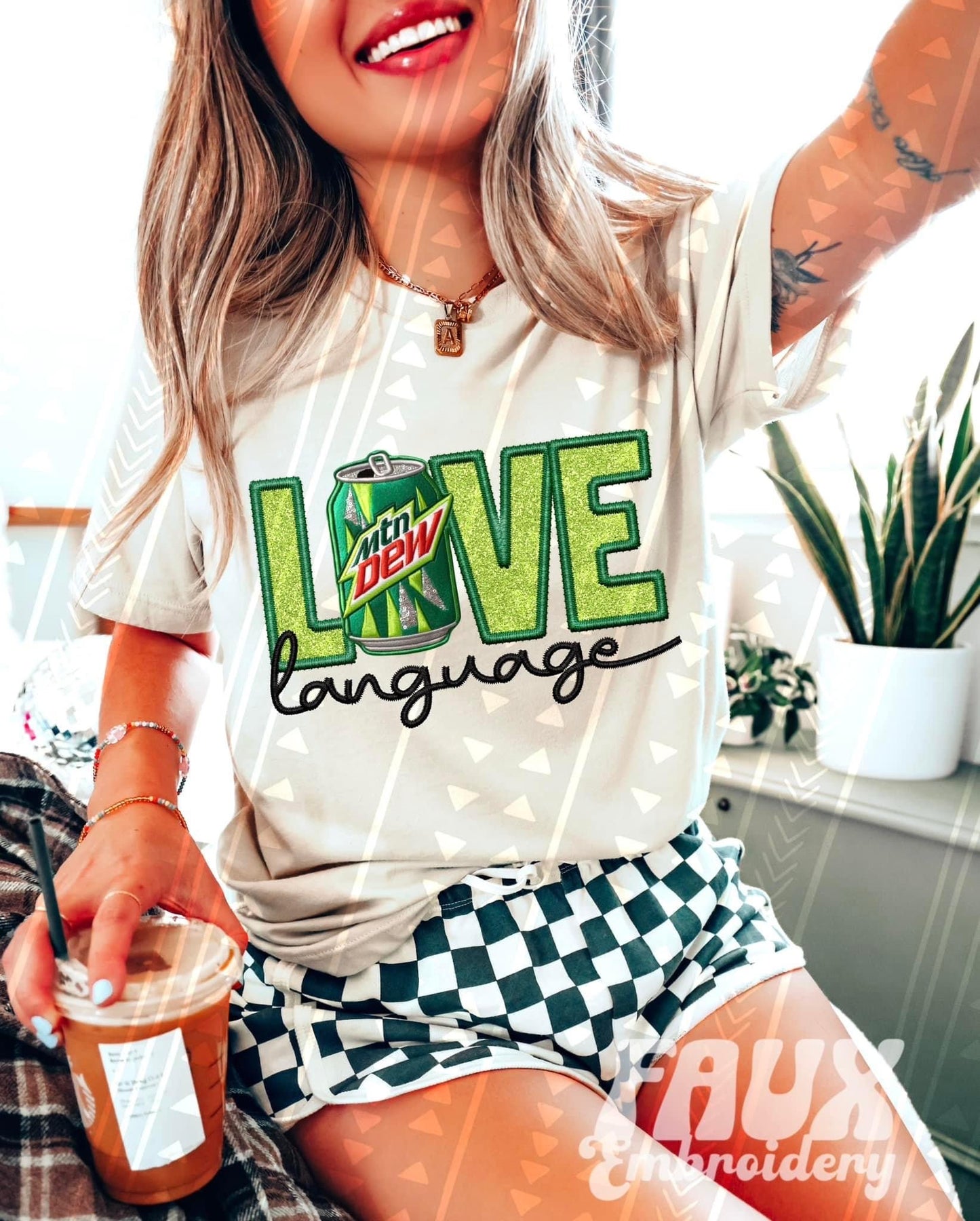Love Language Faux Embroidered (Multiple Options) DTF Transfer