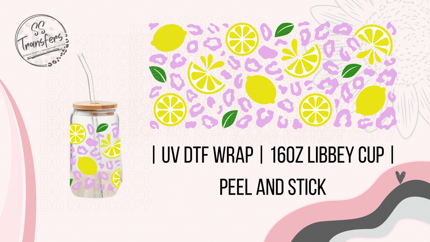 Cheetah Lemons Libbey UV Wrap