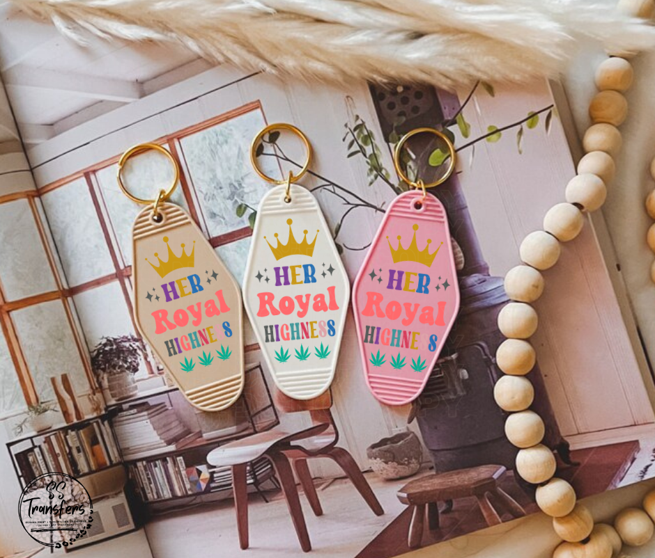 Her Royal Highness UV Motel Keychain
