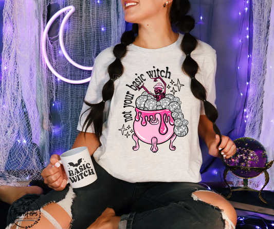 Not Your Basic Witch DTF Transfer