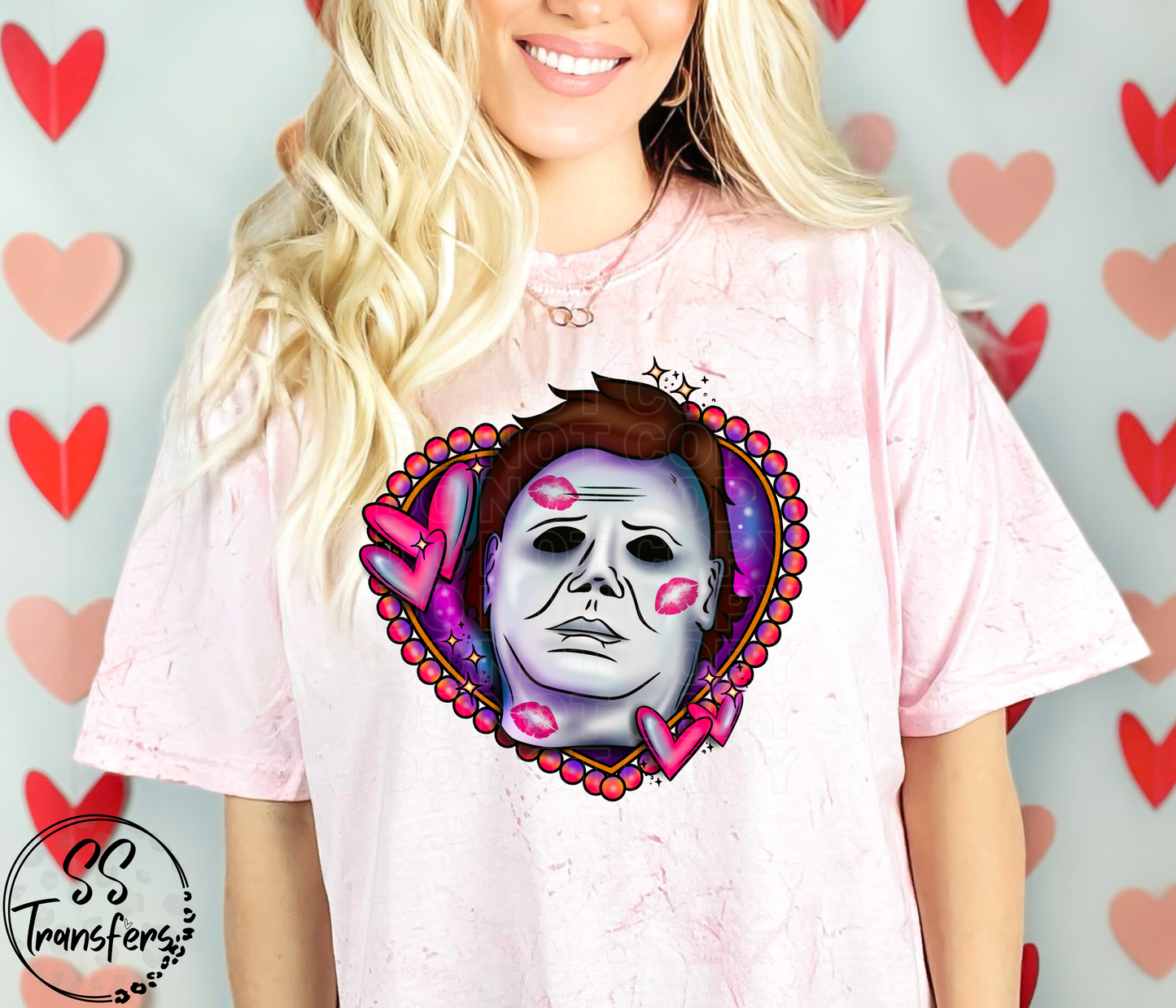Scary Guy Heart (Multiple Options) DTF Transfer