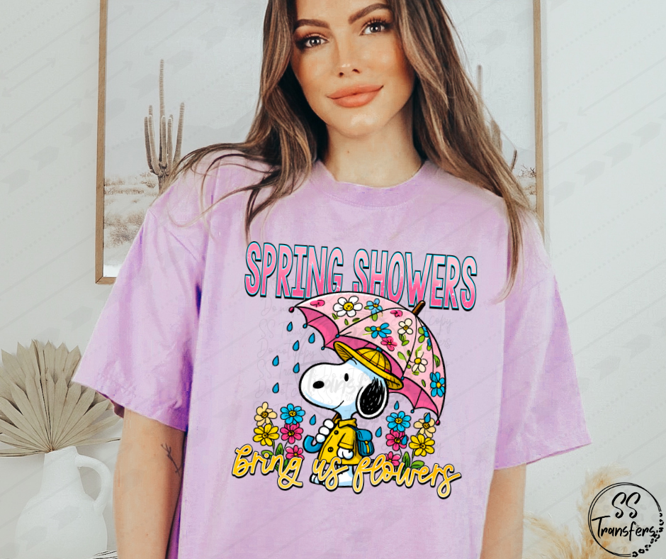 Spring Showers Snoop DTF Transfer