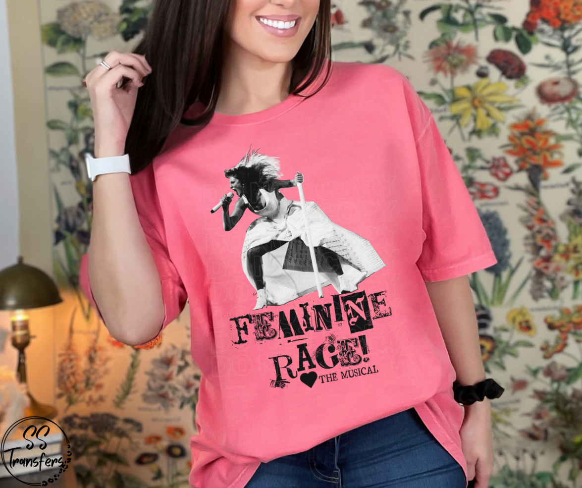 Feminine Rage! Cutout DTF Transfer