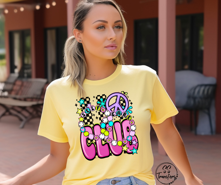 Self Care Club DTF Transfer