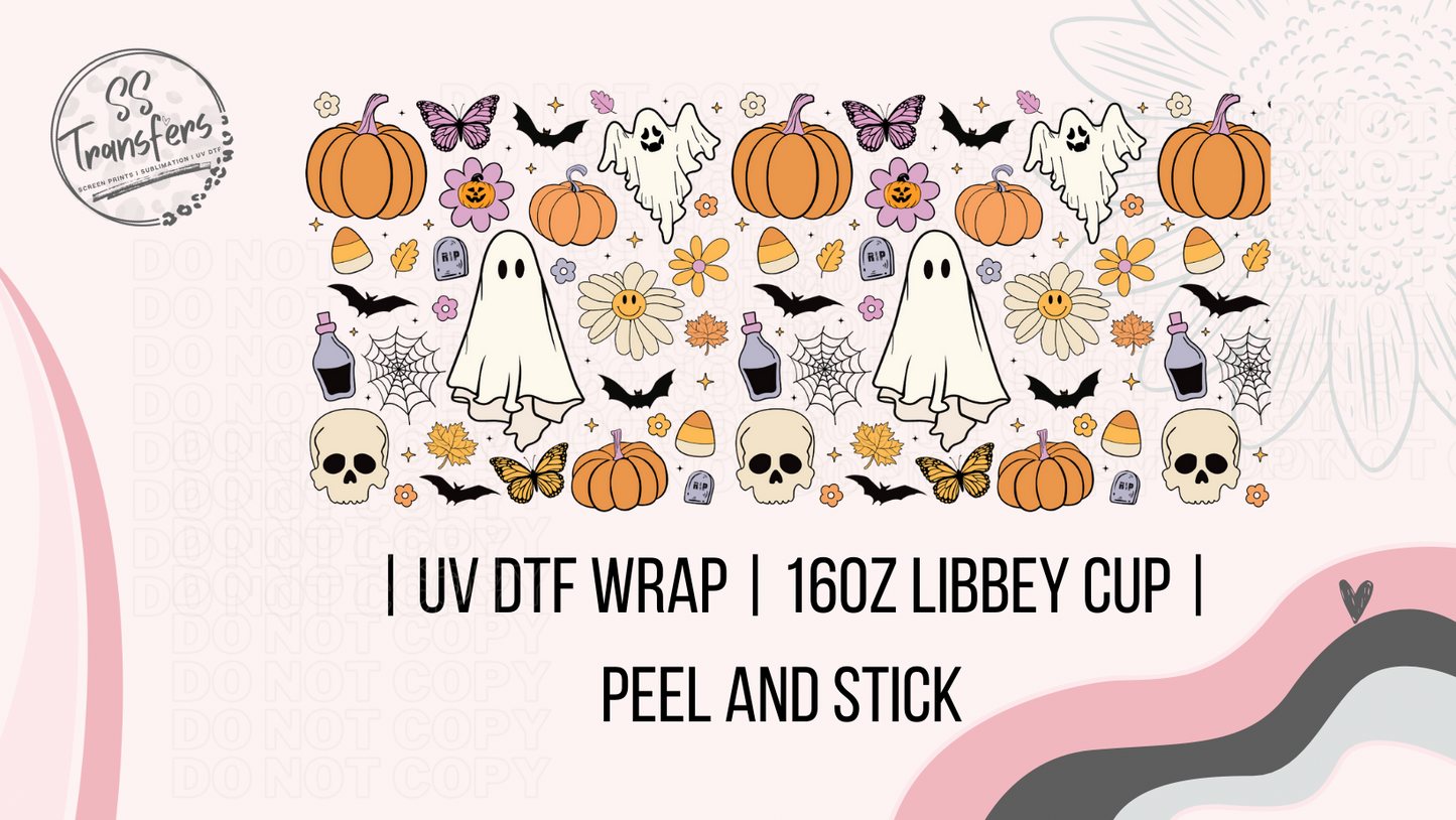 Cute Ghosties Libbey UV Wrap