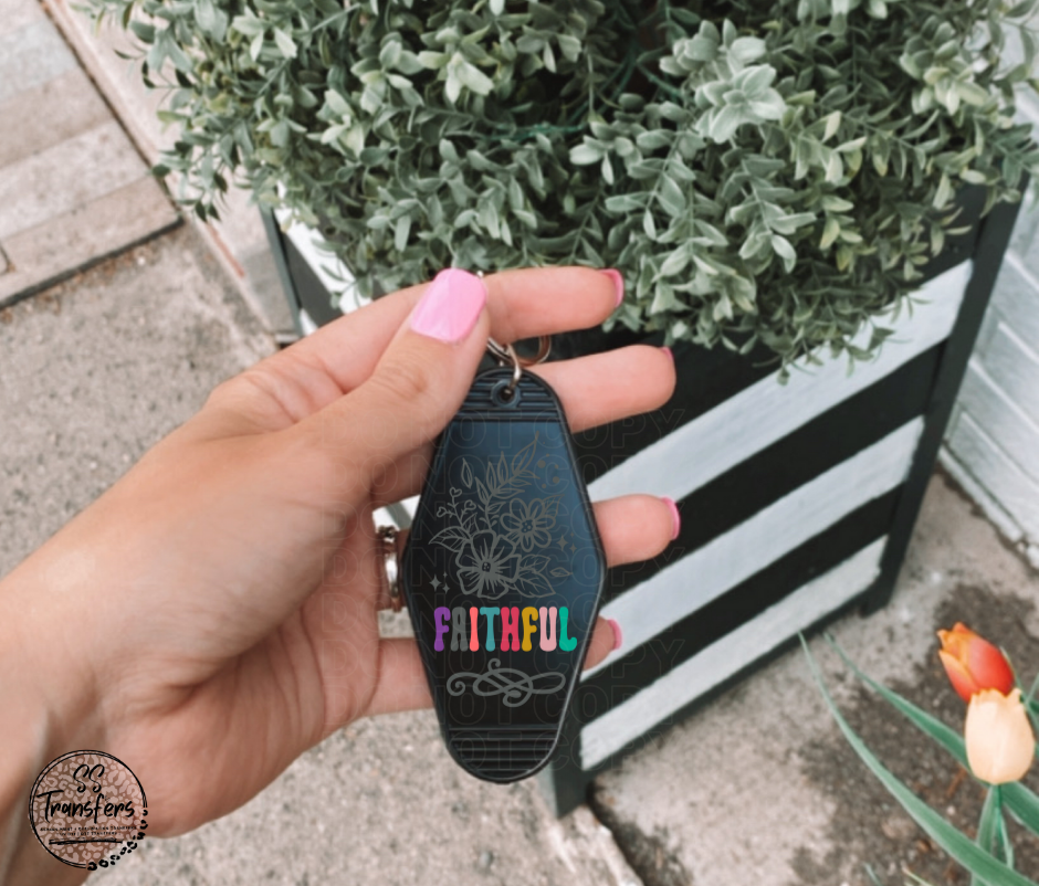 Faithful Motel UV Keychain