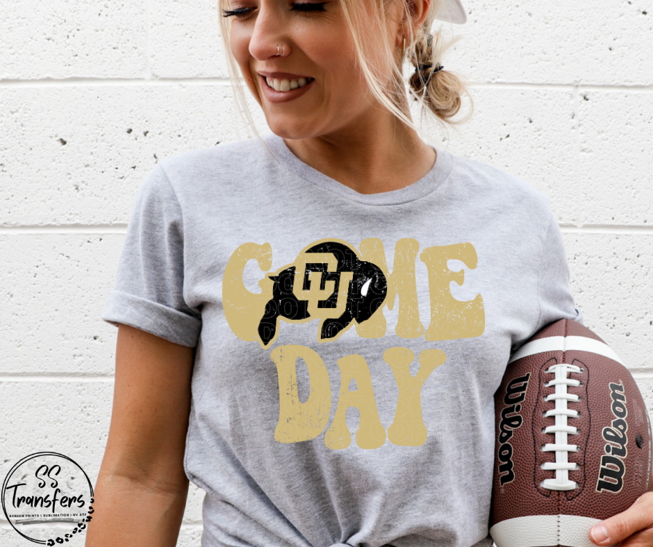 Vintage Game Day C Buffaloes DTF Transfer