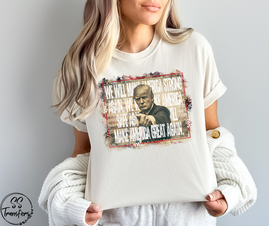 Make America Strong DTF Transfer