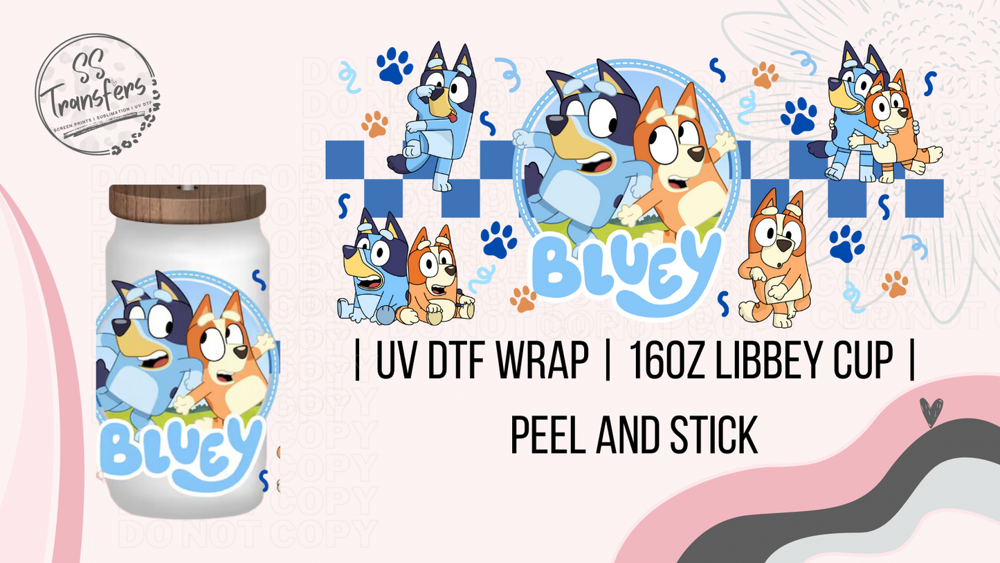 Blue Dog Libbey UV Wrap